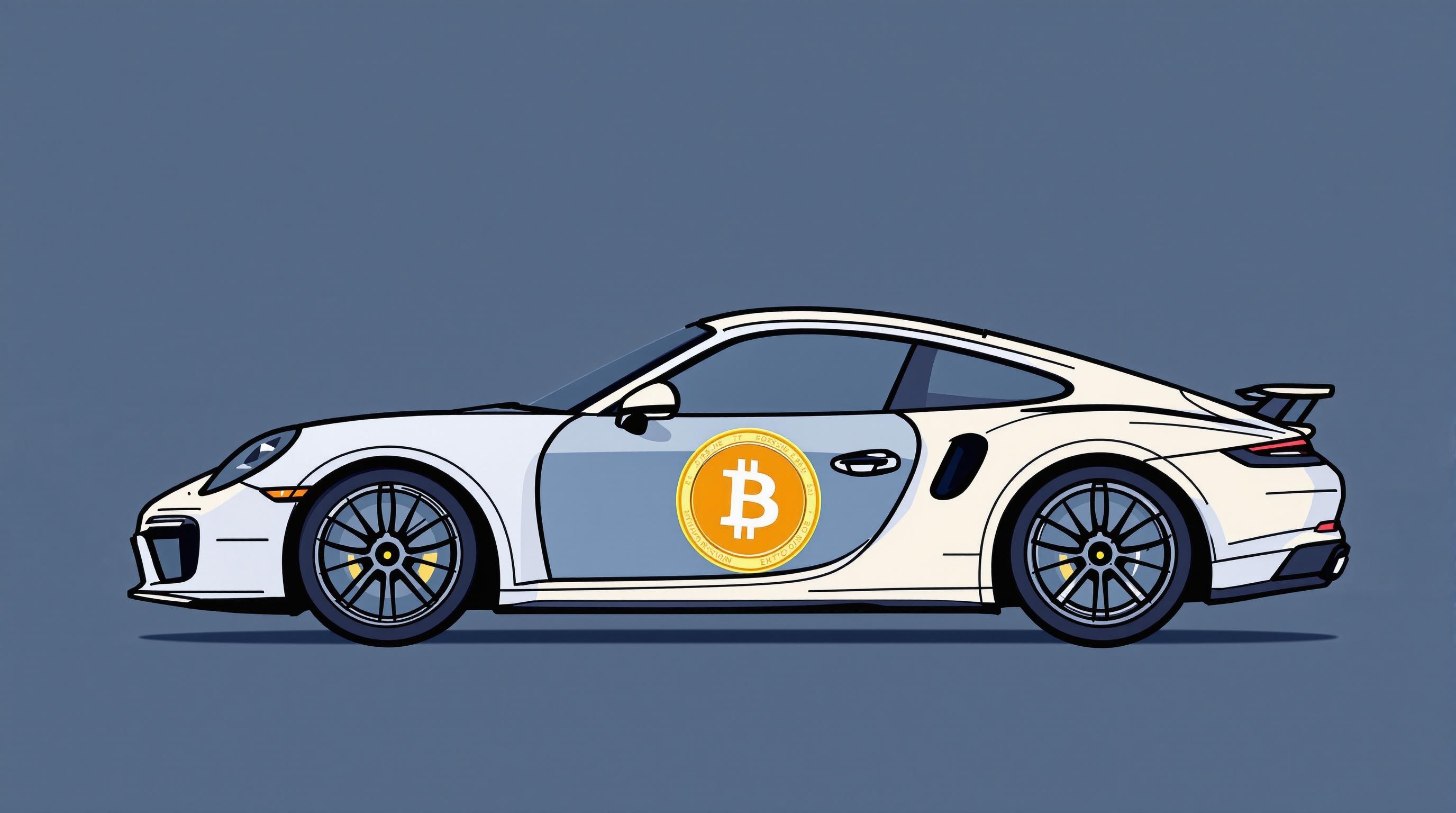 Krypto-Investitionsführerschein - Porsche mit Bitcoin